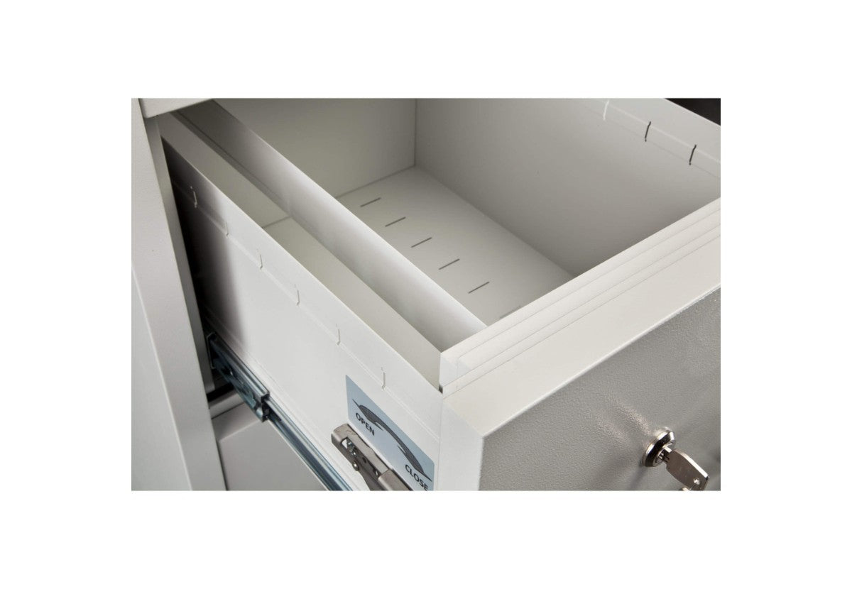 Fireproof Office Filing Cabinet with Key Lock- 60 Minutes Fire Protection up to 900°C