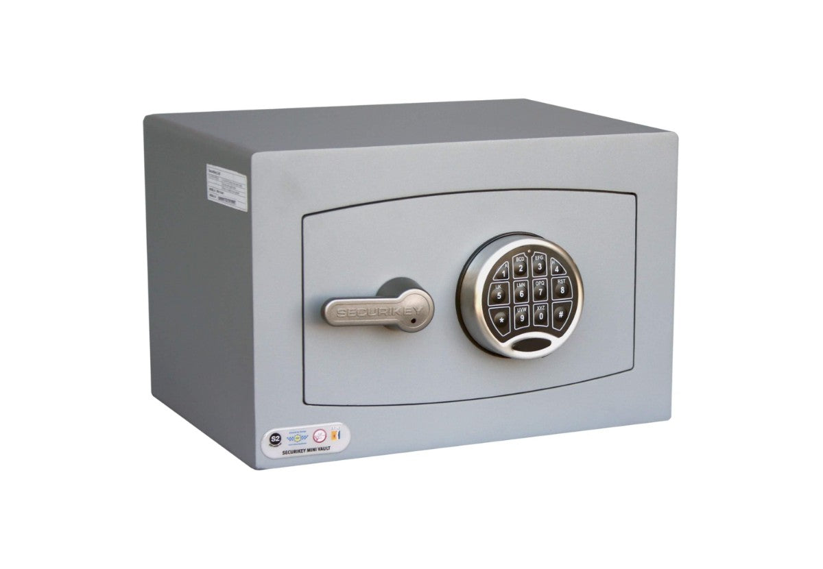 Mini Vault Silver Electronic Safe