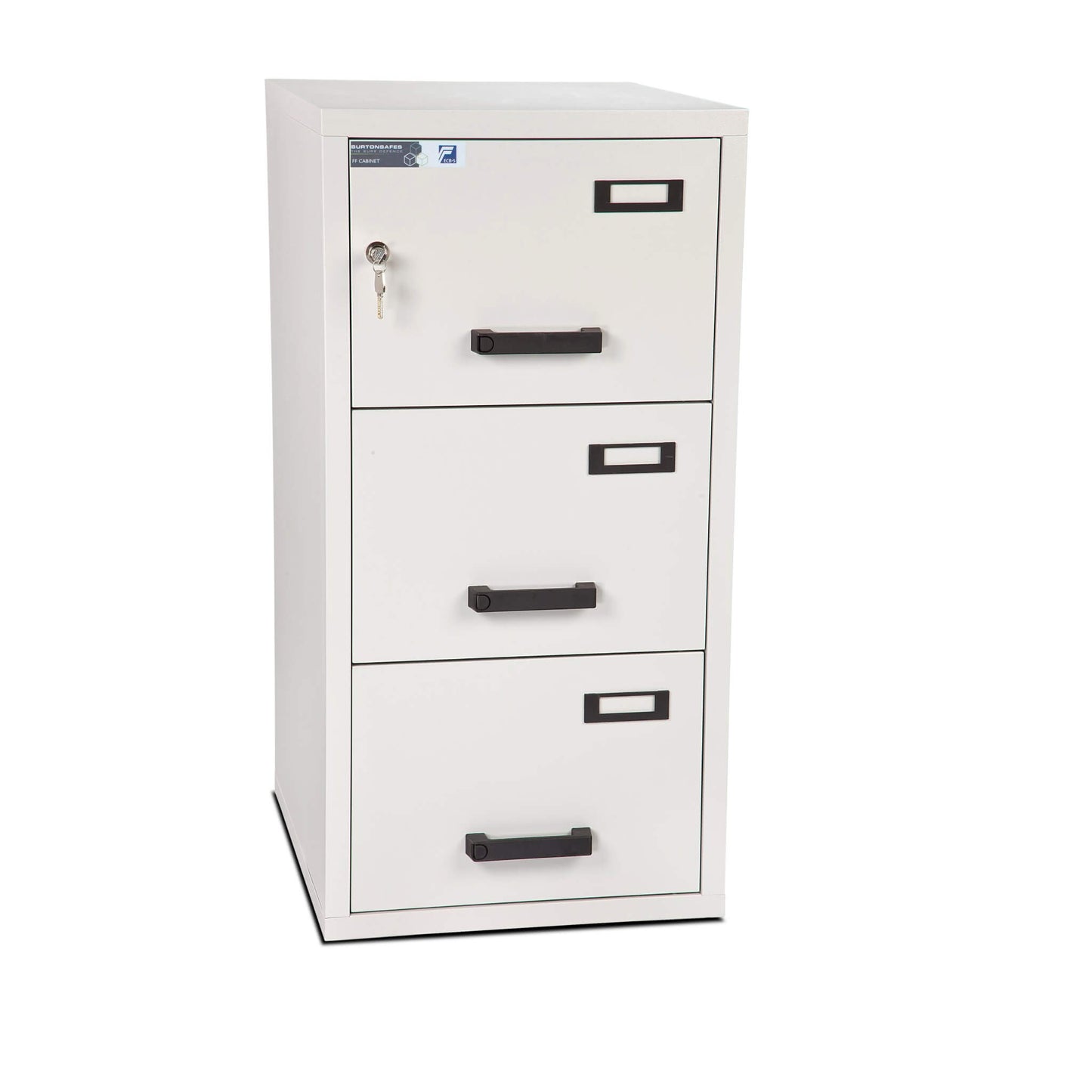 Burton Fireproof Key Lock Filing Cabinet