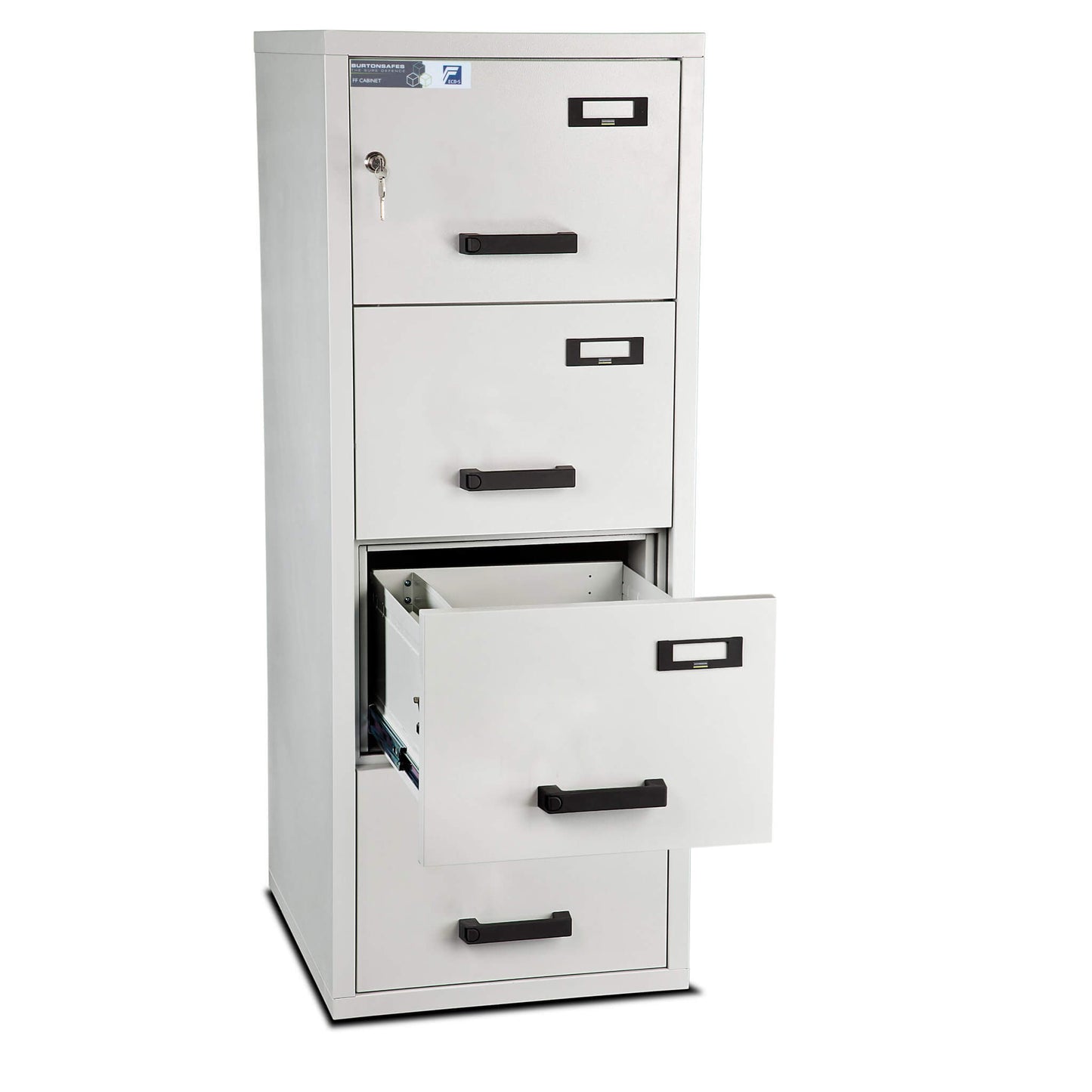 Burton Fireproof Key Lock Filing Cabinet